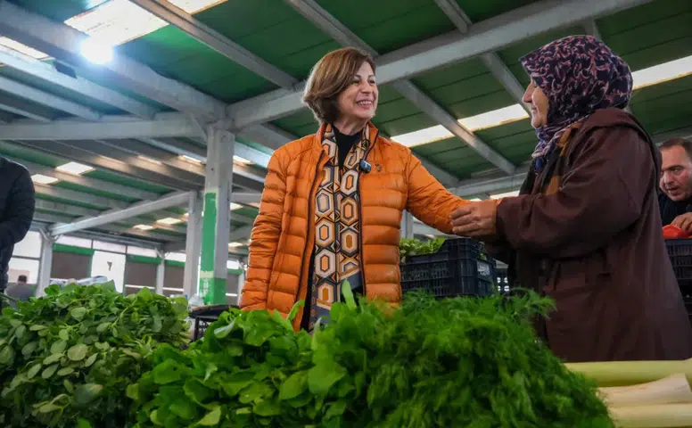 Kurban Bayramı öncesi Başkan Ünlüce’den pazar ziyareti